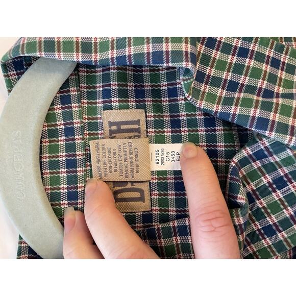 Duluth Trading Co Flannel Plaid LS Button Up Shirt Mens Size 2XL Tall Relaxed - Picture 9 of 9